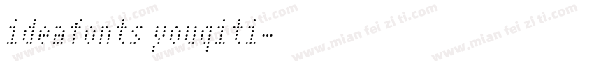 ideafonts youqiti字体转换